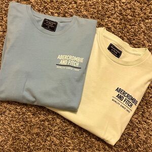 LOT OF 2 - Men’s X-Small Abercrombie & Fitch Long Sleeved Graphic Tee